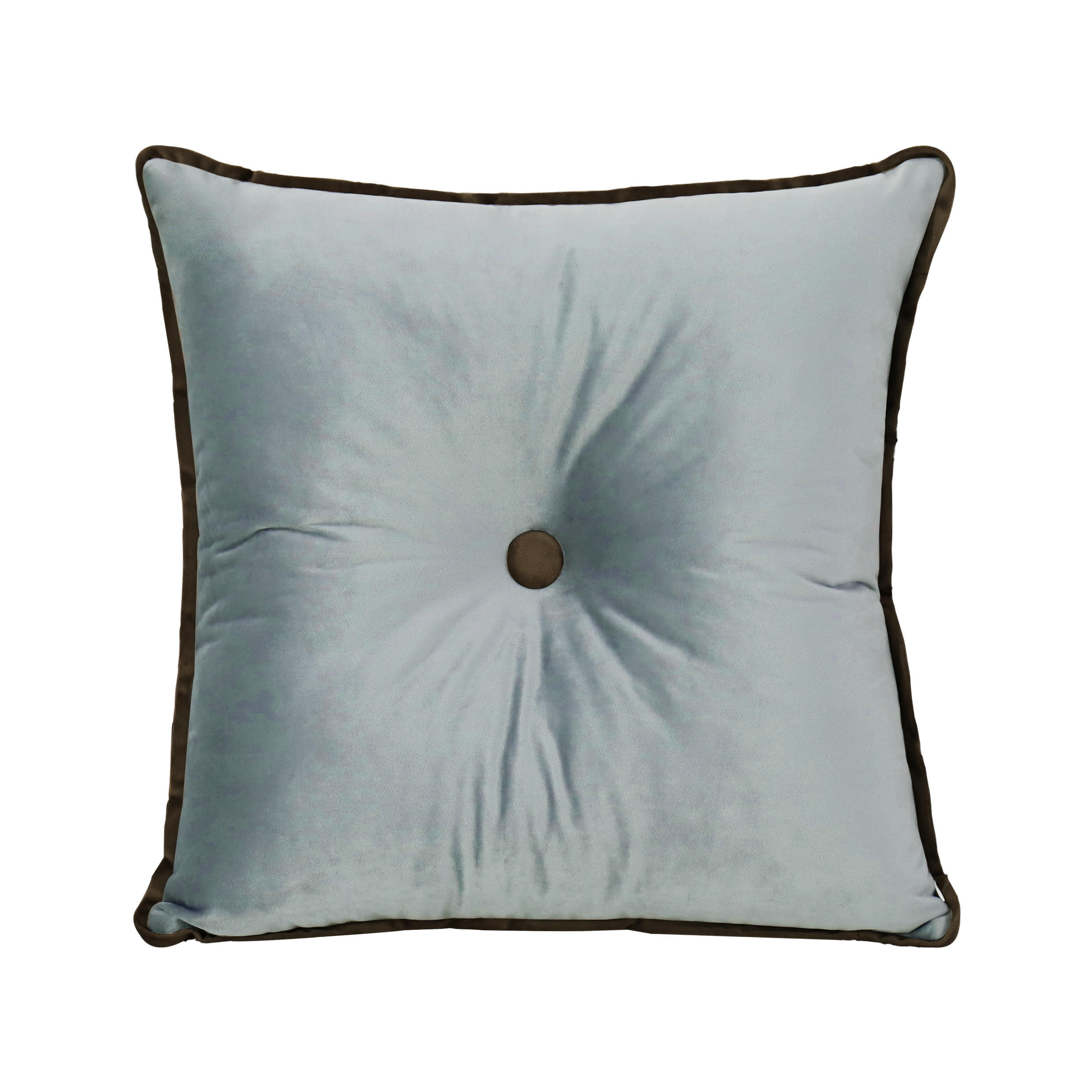DEKOKISSEN Quadratische Samt 50*50cm - Grau, Textil (50/50cm) - Vercart