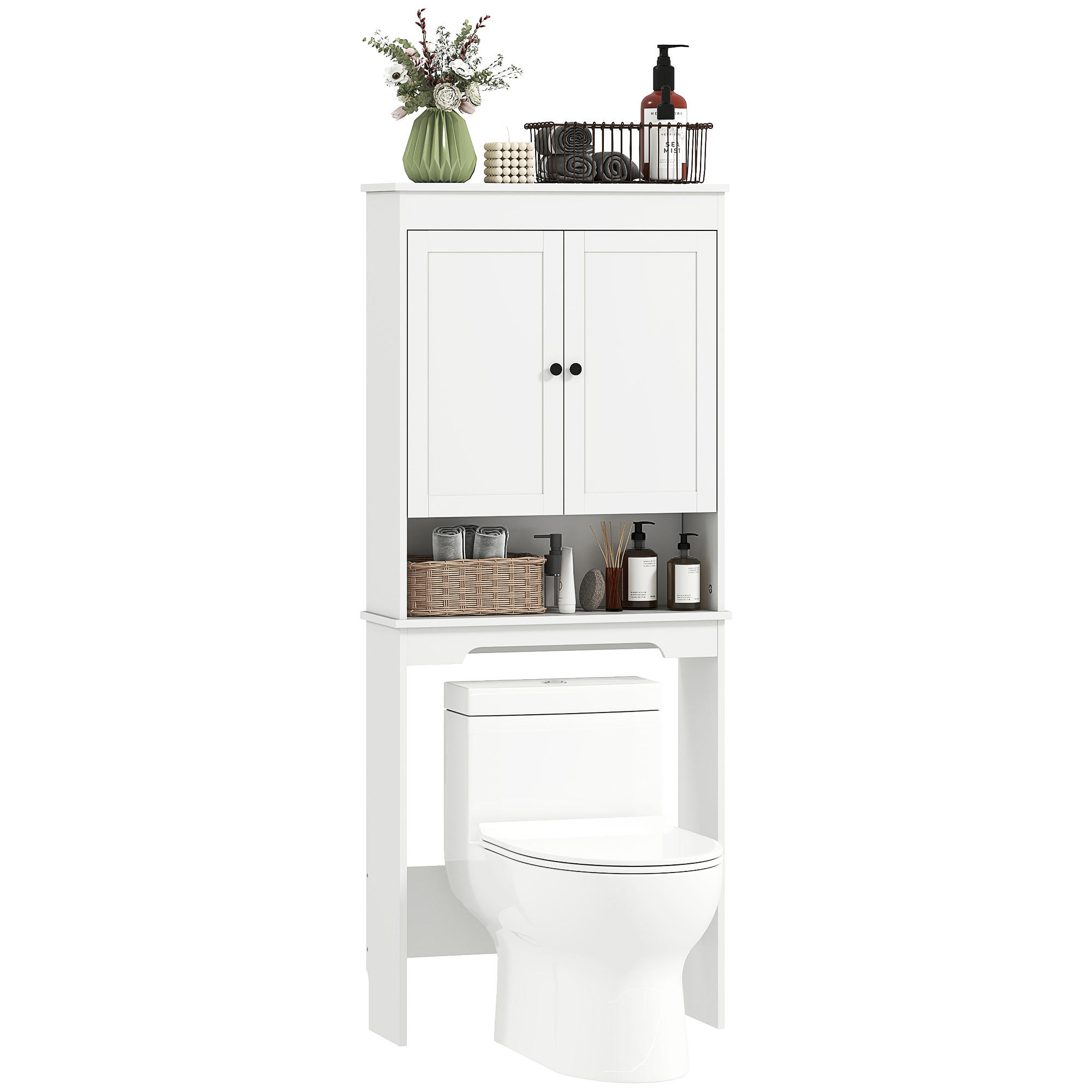 HÄNGESCHRANK Weiß 1 Stück - Weiß, Kunststoff (65/161/22cm) - GiPP