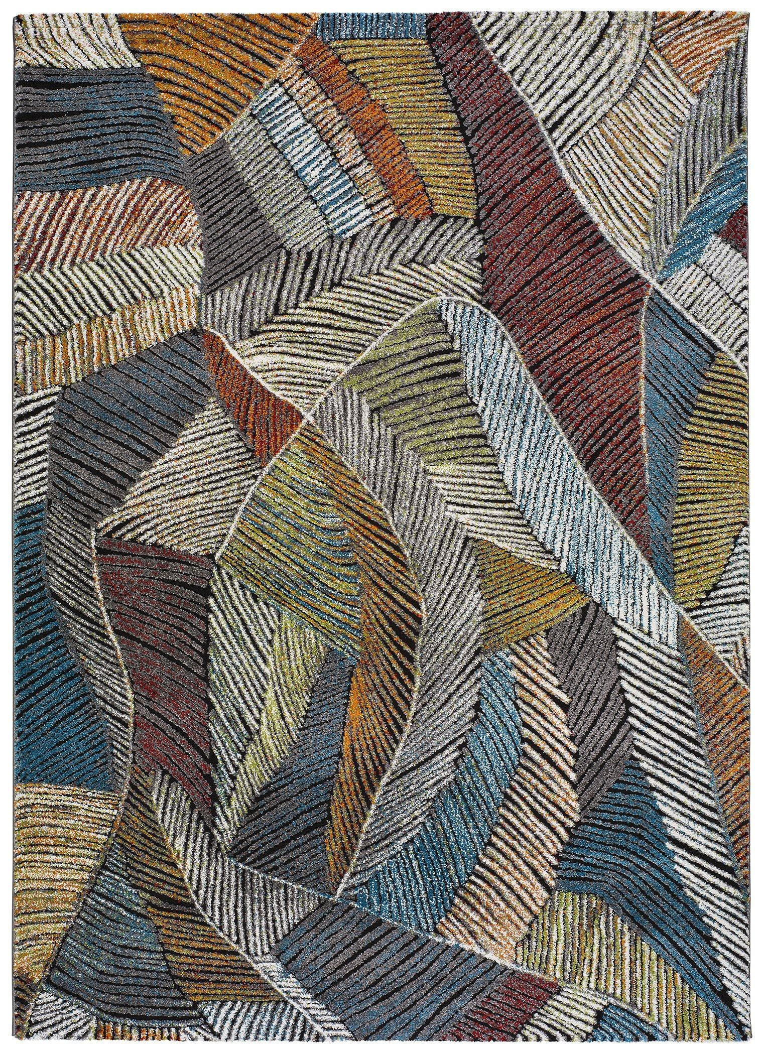 WEBTEPPICH Mehrfarbig Koby 120/170 cm - Multicolor, Naturmaterialien/Textil (120/170cm) - Atticgo