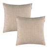 ZIERKISSENHÜLLE DEKOKISSENHÜLLE FUN STRIPE 2er Set - Beige, Textil (38/38cm) - Esprit
