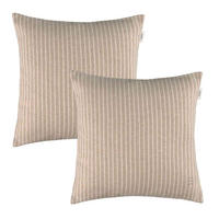 ZIERKISSENHÜLLE DEKOKISSENHÜLLE FUN STRIPE 2er Set - Beige, Textil (38/38cm) - Esprit