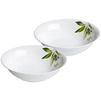 SERVIERSCHALEN Evora weiß-grün ø 23 cm 2er Set - Weiß/Grün, Keramik (23cm) - Ritzenhoff Breker