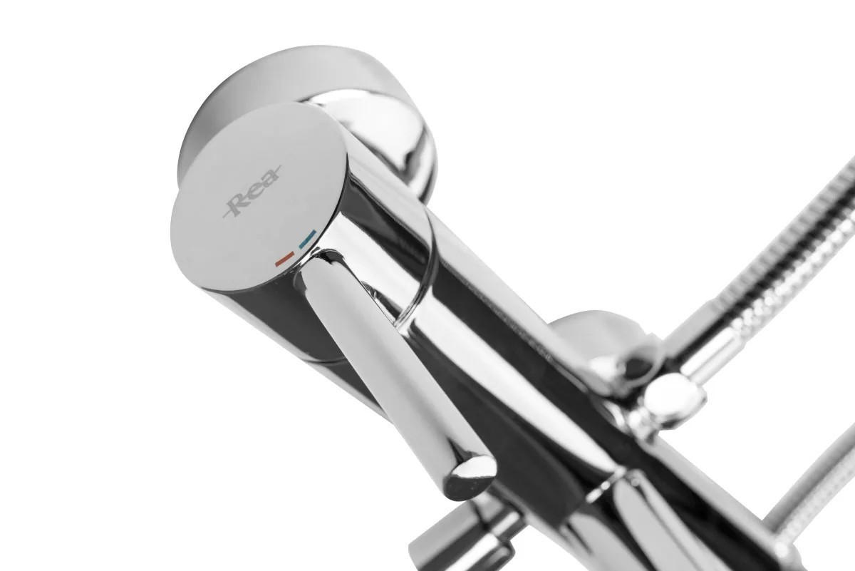 WANNENARMATUR Rea Lungo Chrome - Chromfarben, Metall (25/4.5/19cm) - REA