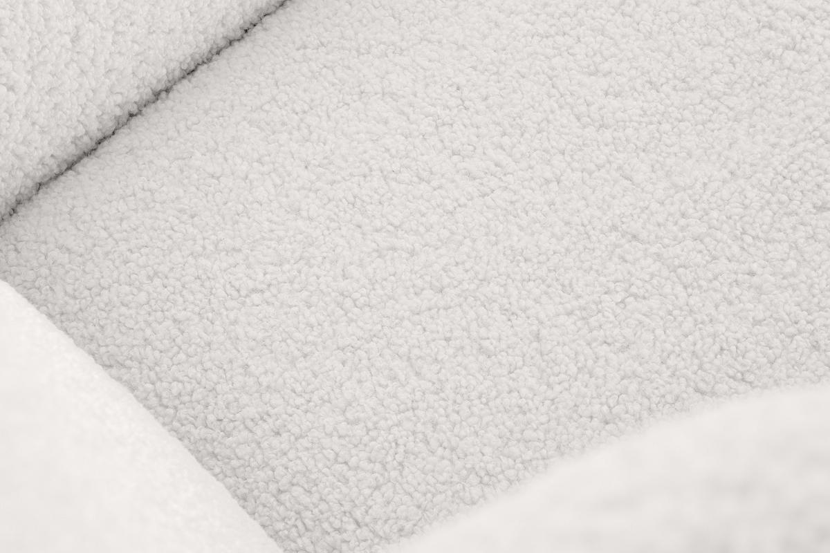 SCHAUKELSESSEL TULES mit Tasche für kleine Gegenstände, Weiß - Eichefarben/Weiß, Eichenholz/Holzwerkstoff (80/105/105cm) - KONSIMO®