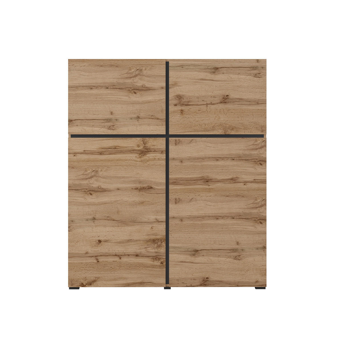 KOMODA Lilia Drevo - hnedá, kompozitné drevo (119/139/40cm) - Petits-meubles