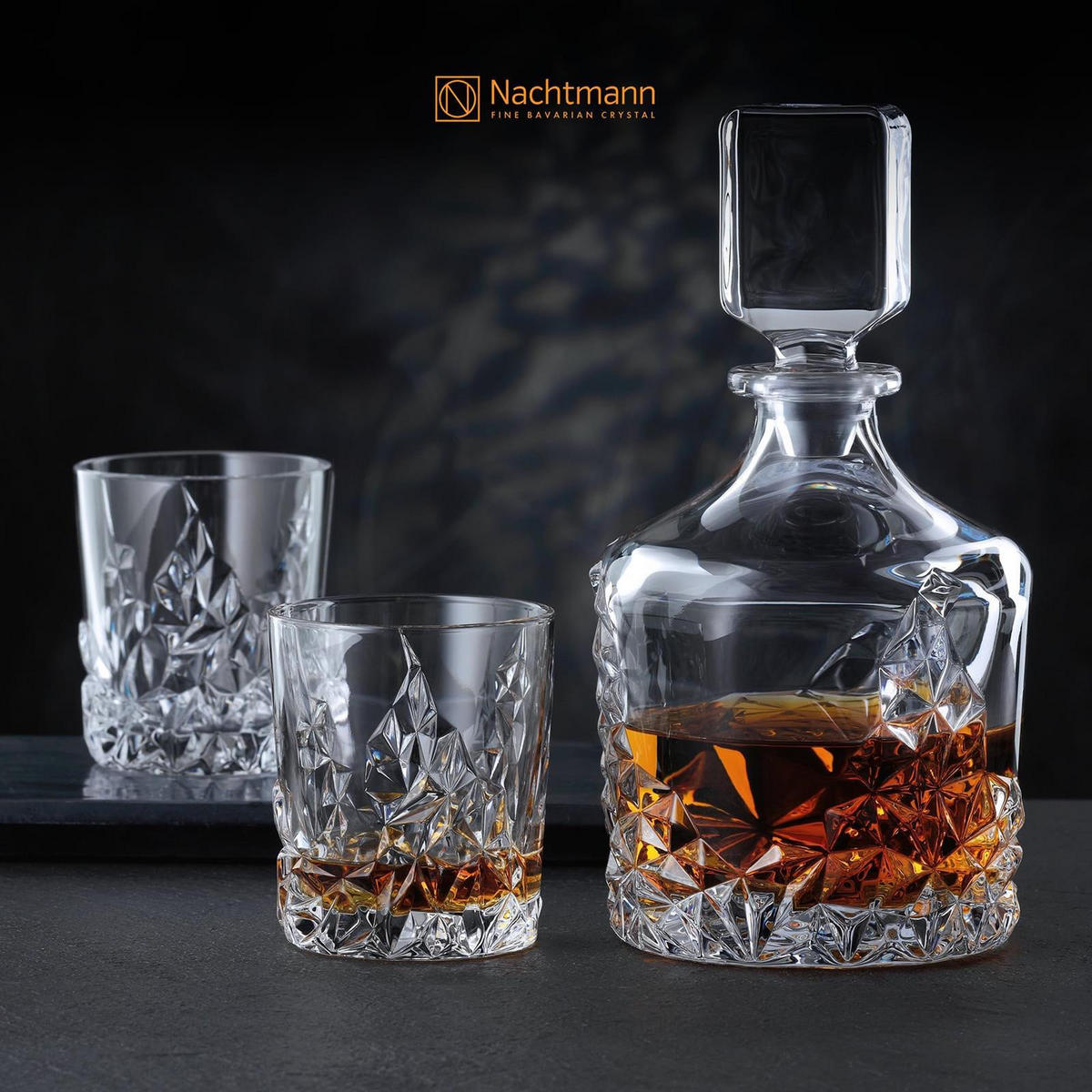 WHISKYGLÄSER Sculpture transparent 340 ml 4er Set - Transparent, Glas (0.34L) - Nachtmann