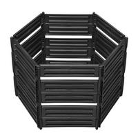STECKKOMPOSTER 600 L, schwarz - Schwarz, Kunststoff (111/75/111cm) - GARANTIA