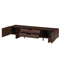 TV-LOWBOARD 180x40x45 cm Nussbaum 2 Schubladen 2 Türen - Alteiche, Holzwerkstoff (40/45/180cm) - FLIEKS