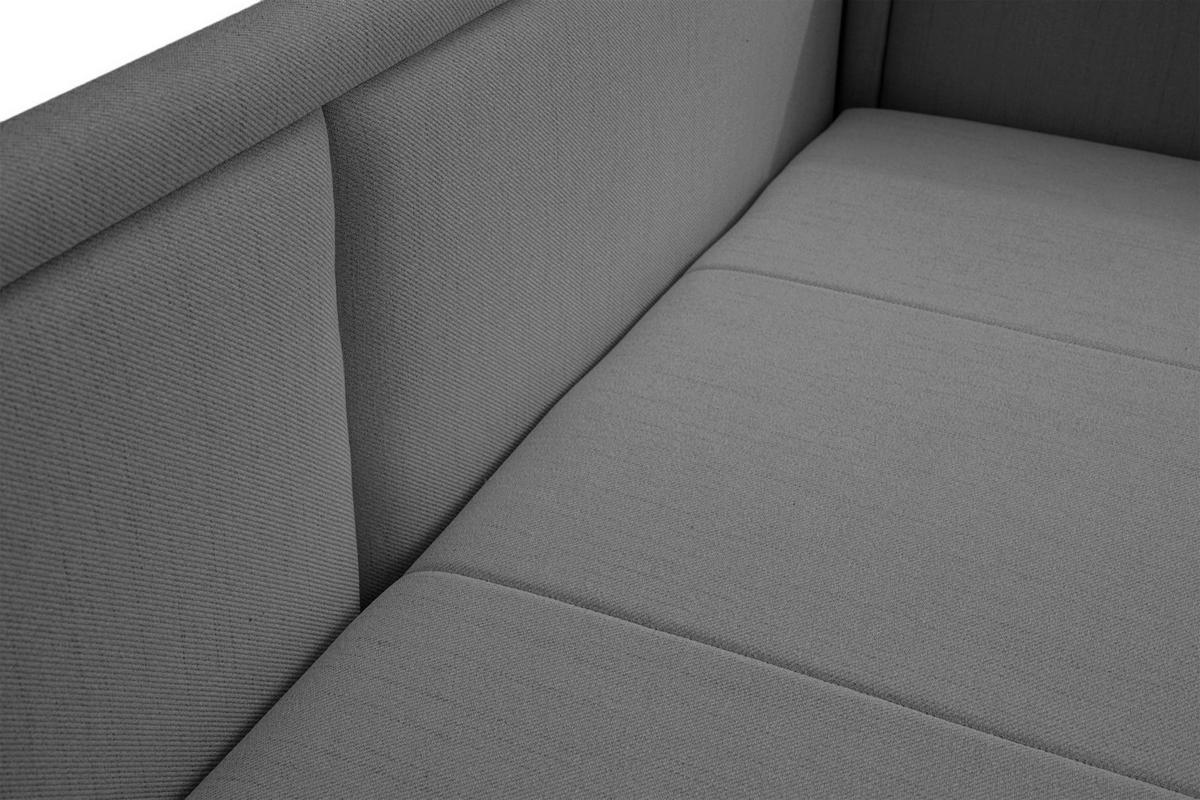 JUGENDBETT Caprili Dunkelbeige ausziehbar für 2 Personen - Dunkelgrau/Schwarz, Holz/Textil (82/189cm) - Selsey