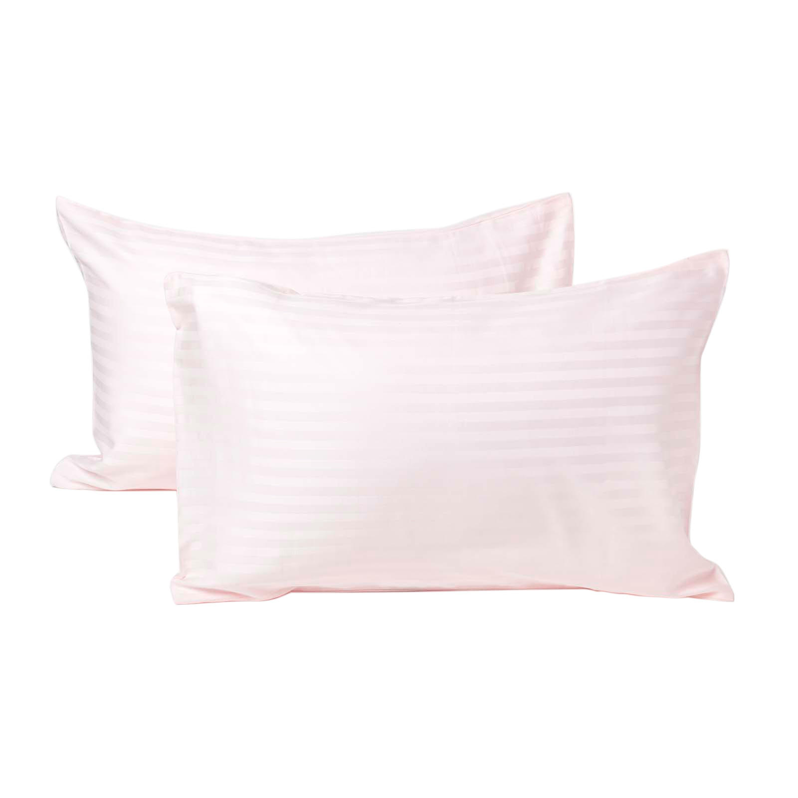 KINDER-KISSENBEZÜGE 2er-Set, Damast-Streifen - Rosa, Textil (40/60cm) - Homescapes