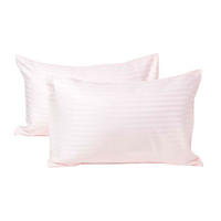 KINDER-KISSENBEZÜGE 2er-Set, Damast-Streifen - Rosa, Textil (40/60cm) - Homescapes