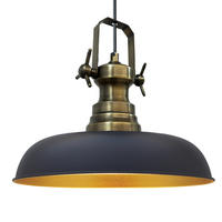 PENDELLEUCHTE Nota 31/35 cm - Goldfarben/Schwarz, Metall (35/31/35cm) - Bamyum