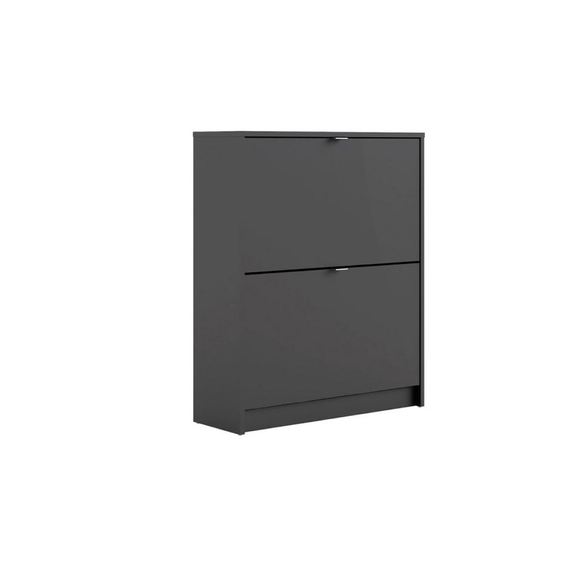 SCHUHSCHRANK, Shane, Schwarz, Spanplatte foliert, 70 x 24 x 85 cm - Schwarz, Holzwerkstoff (70/85/24cm) - ebuy24