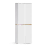 MEHRZWECKSCHRANK Viktor, Weiß/Artisan-Eiche, 68 x 188.6 cm mit 6 geschlossenen Fächern - Weiß/Eiche Artisan, Holzwerkstoff (68/188.6/40.5cm) - Vicco