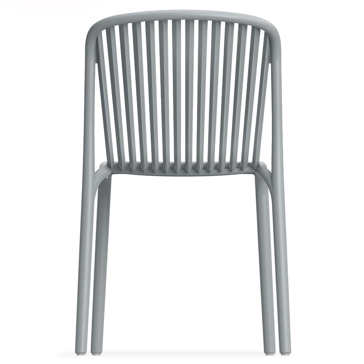 GARTENSTUHL FICCARI 2-er Set, Grau - Grau, Kunststoff (52/82.5/53cm) - KONSIMO®
