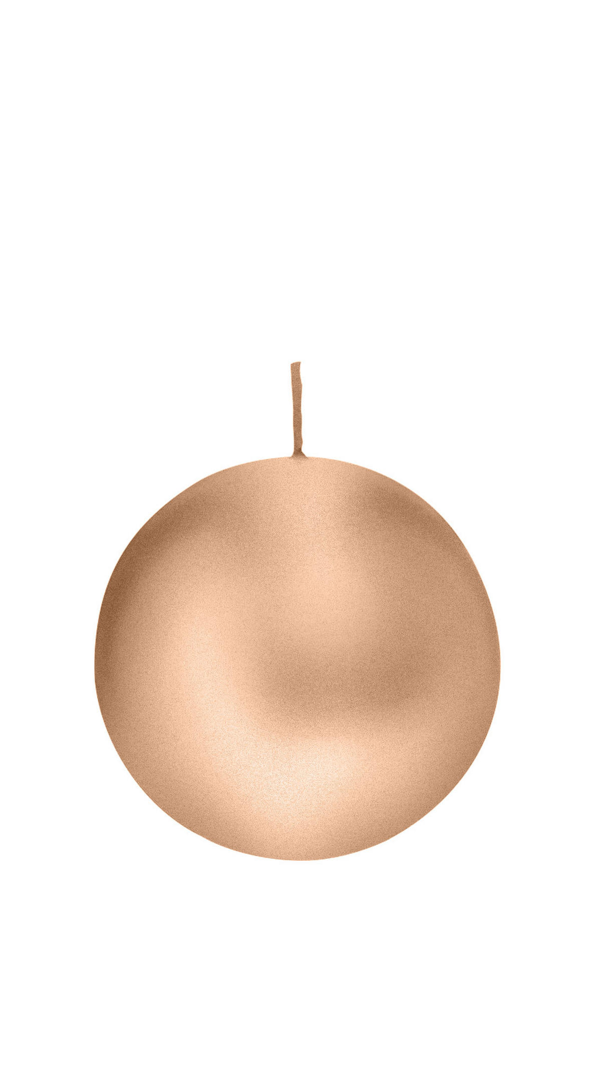 KUGELKERZEN Rosegold Ø 80 mm, 6 Stück - Roségold, Paraffin (8/8/8cm) - Wiedemann Kerzen