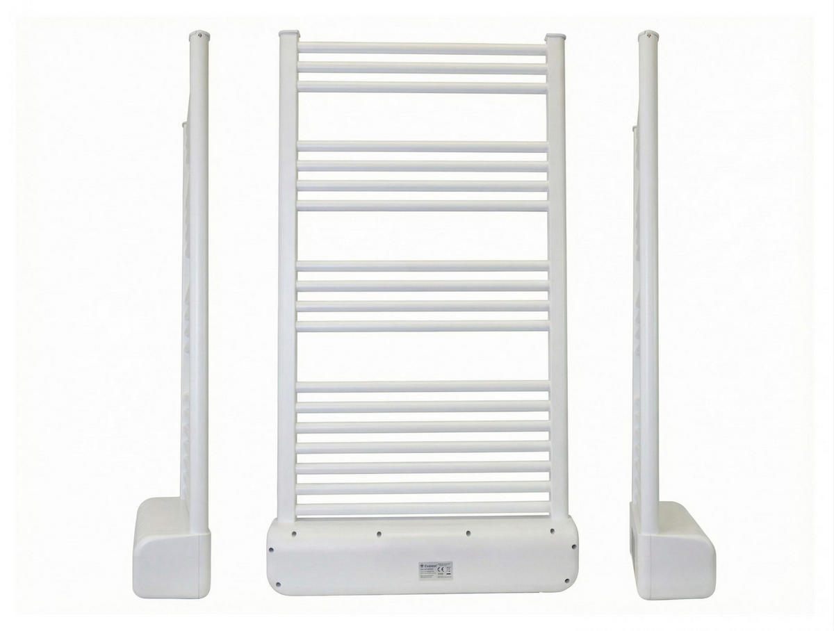 HANDTUCHTROCKNER Weiß mit Elektrosystem und Wandhalterung 2000 W - Weiß, Metall (54/102/14cm) - Purline