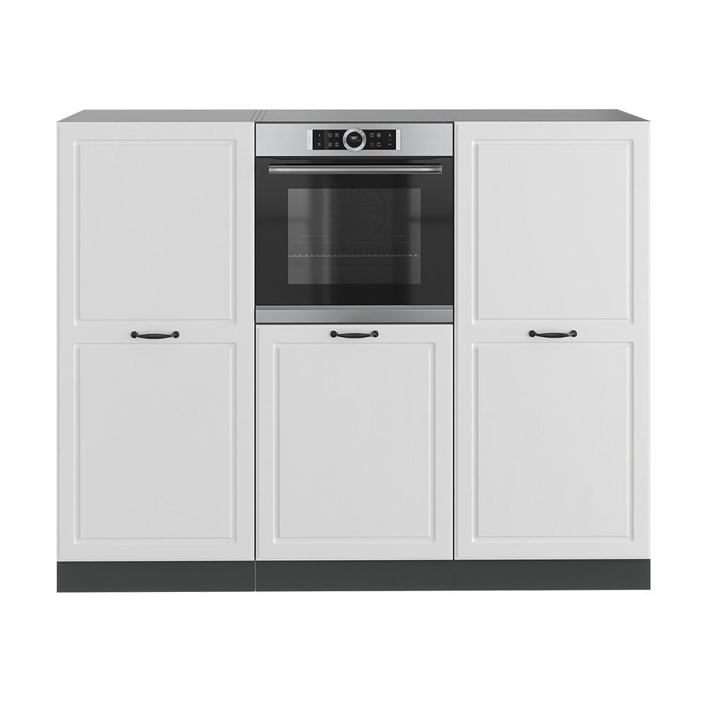 KUHINJSKI BLOK R-Line Bela podeželska hiša/antracit 180 cm brez delovne plošče - bela/antracit, leseni material (180/143/46cm) - Vicco