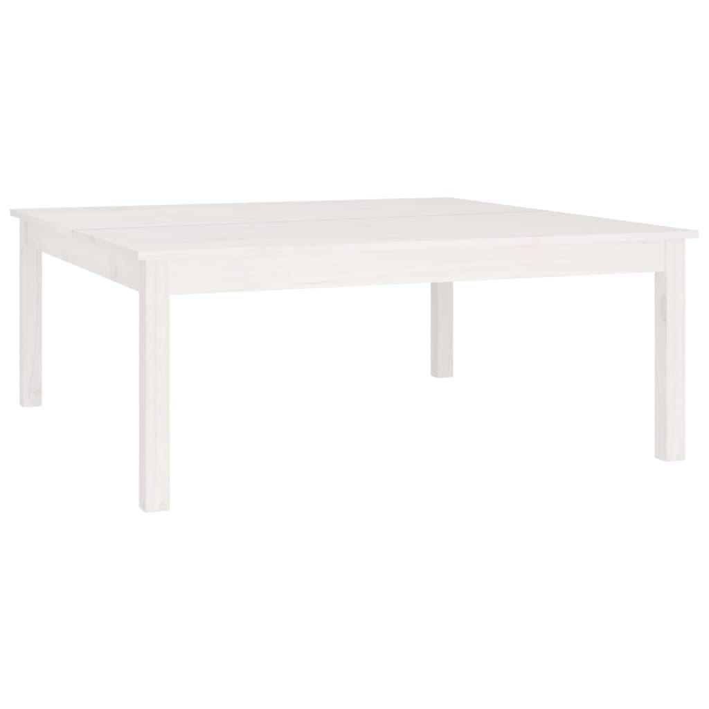 COUCHTISCH Weiß 100x100x40 cm Massivholz Kiefer - Weiß, Holz (100/100/40cm) - furnicato