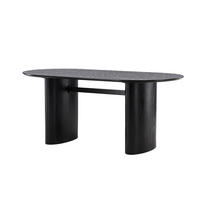 ESSTISCH ISOLDE Schwarz 90x180x75 cm - Schwarz, Holzwerkstoff (180/90/75cm) - FURNLUX