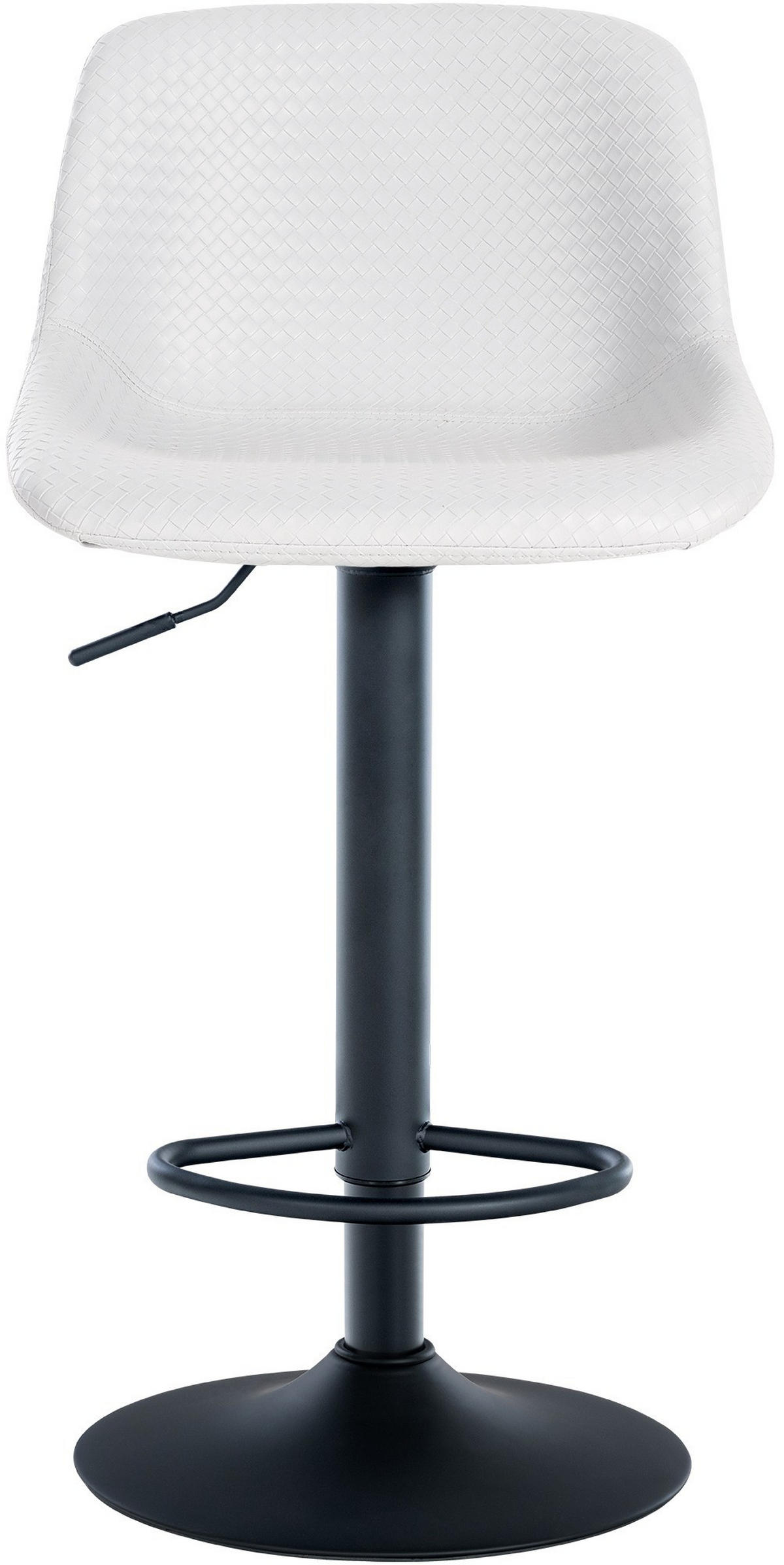 BARHOCKER Loft 79-103 cm weiß - Weiß, Metall (43/79/49cm) - furnicato