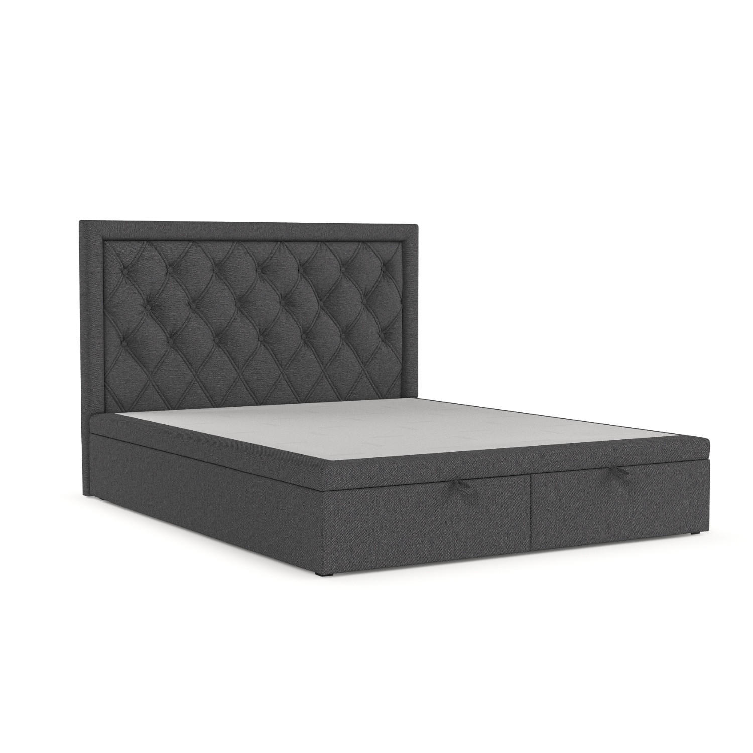 AltaBeds Polsterbett Anthrazit 140x200 cm