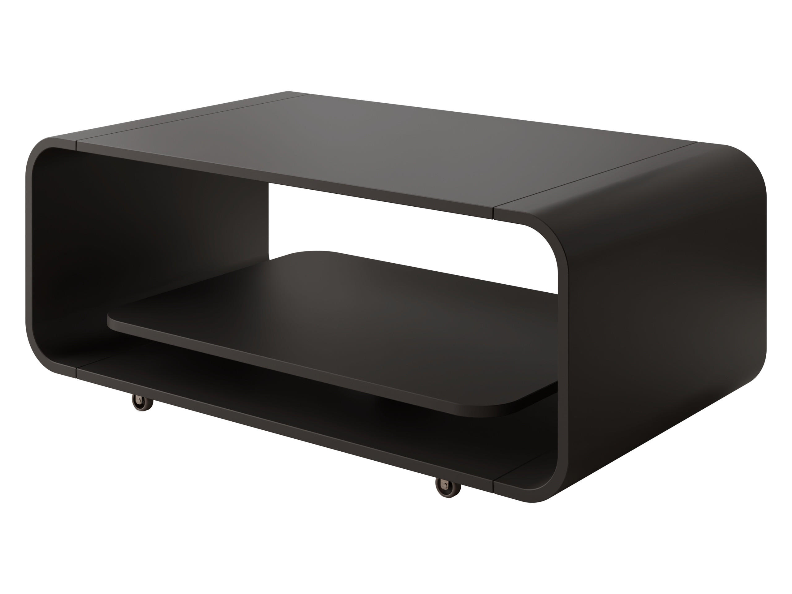 COUCHTISCH Elio - Schwarz, Holzwerkstoff (100/50/41cm) - MIRJAN24
