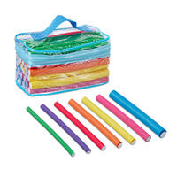 48-TLG.LOCKENWICKLER-SET - Multicolor, Kunststoff (18/10/10cm) - Relaxdays