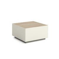 COUCHTISCH QUADRA - Kaschmir/Sonoma Eiche, Holzwerkstoff (65/65/35cm) - Meblini