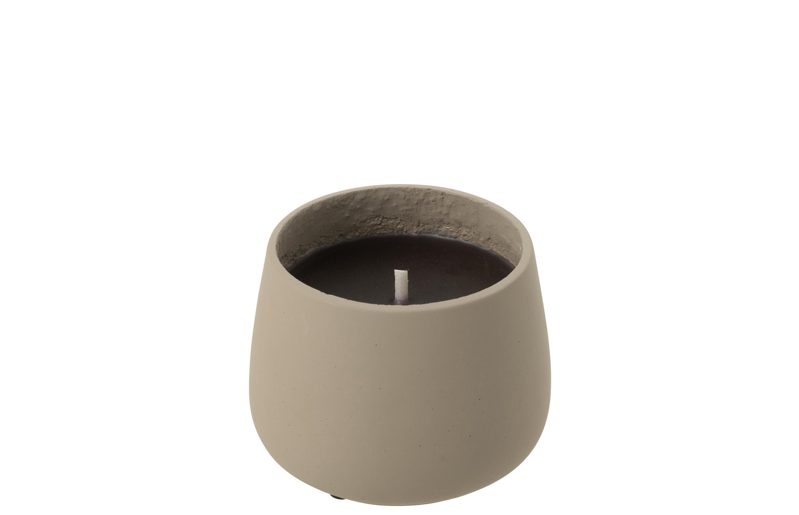 KERZEN KYRA - Zement - Grau - S - 18 Std. - Grau, Stein (14/11cm) - J-Line
