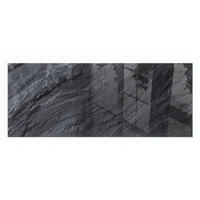 GLASPLATTE für Kamin 125x50 cm - Schwarz, Glas (125/50/0.4cm) - TULUP