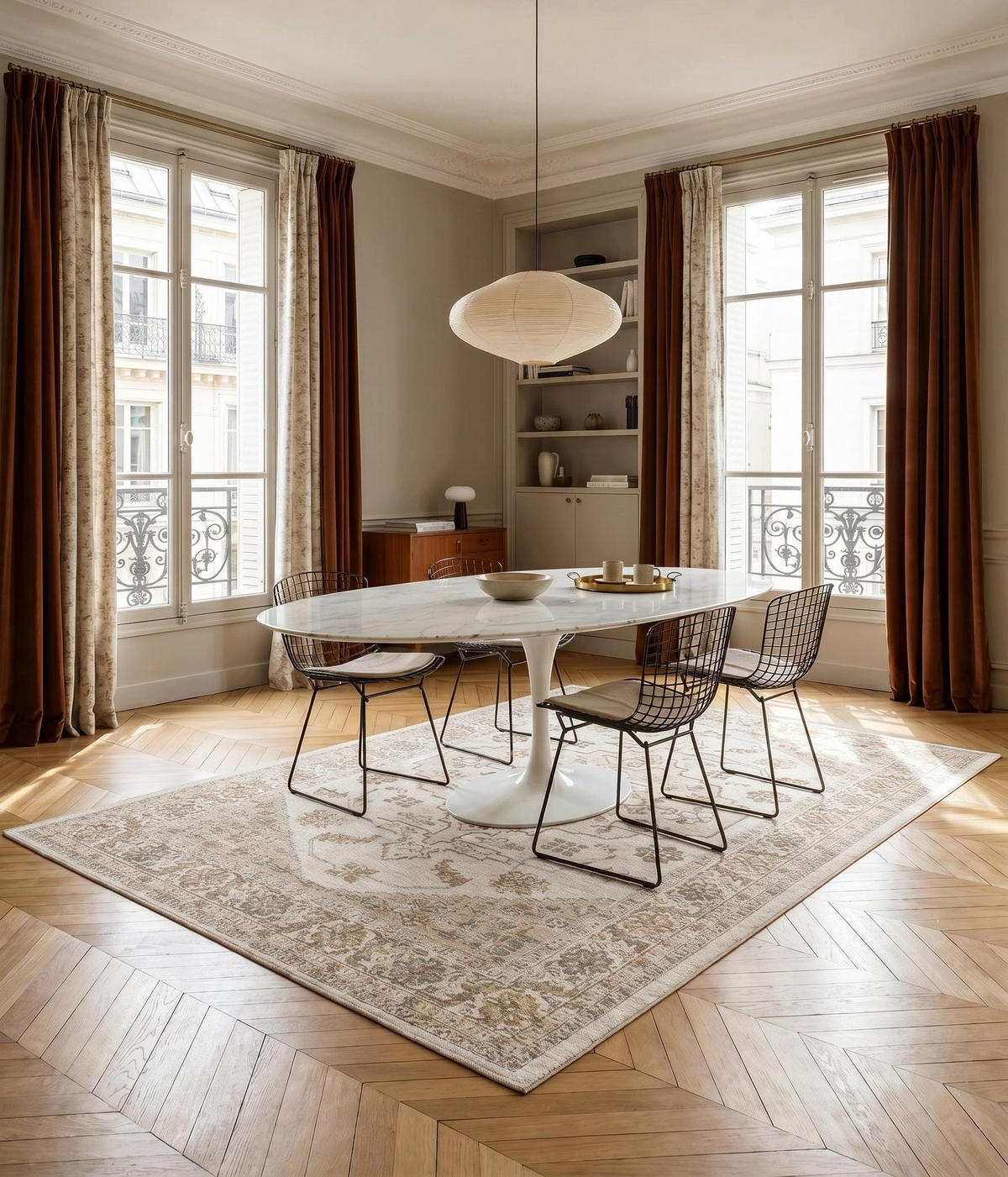 TEPPICH aus recycelten Fasern im Designstil grün - Grün, Textil (120/170cm) - AFK Living