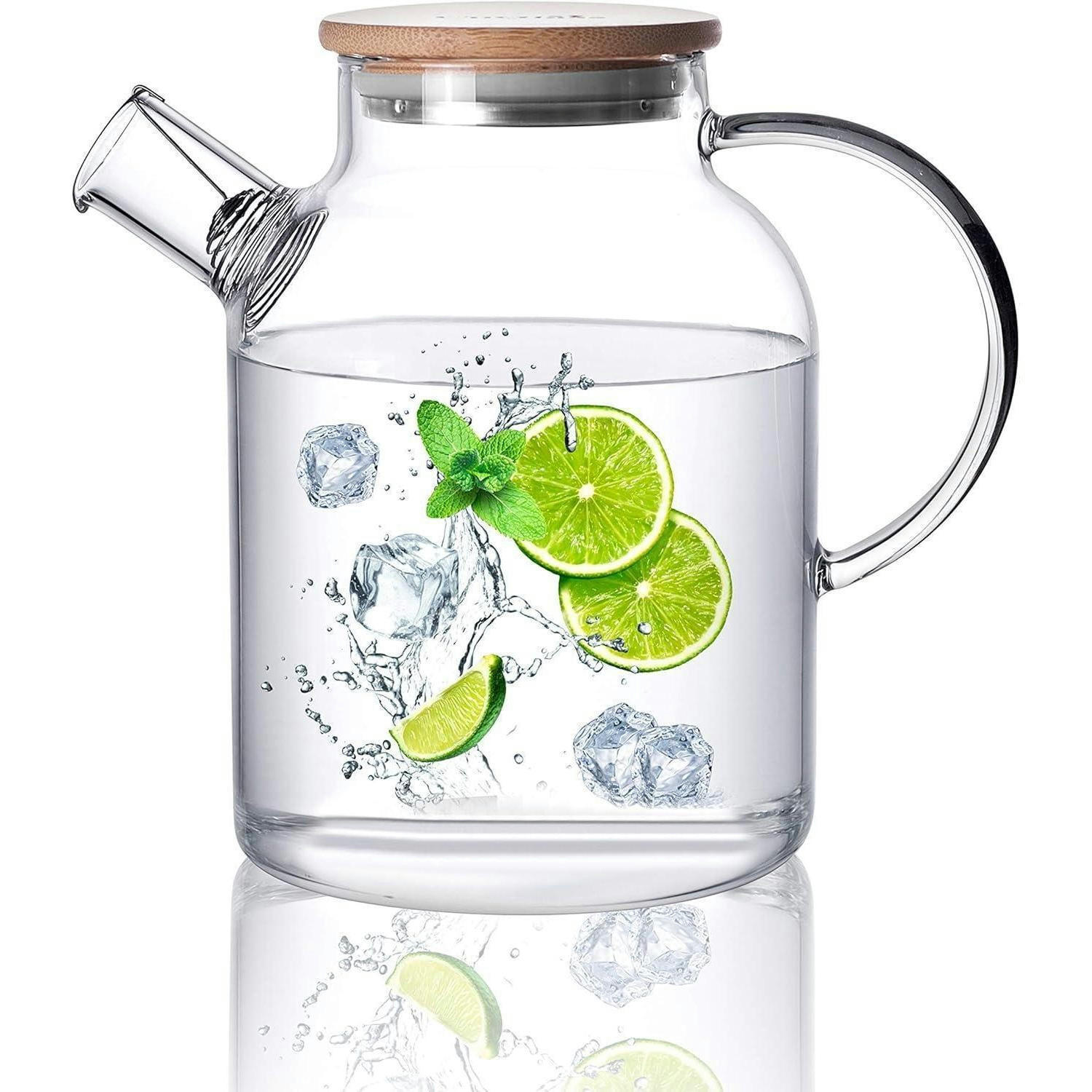 TEEKANNE Glas mit Siebeinsatz 1,5 Liter herdplattensicher - Transparent, Glas (19/14.9cm)