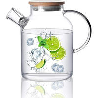 TEEKANNE Glas mit Siebeinsatz 1,5 Liter herdplattensicher - Transparent, Glas (19/14.9cm)