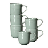 KAFFEEBECHER Levi beige 400 ml 6er Set - Beige, Keramik (0.4L) - Ritzenhoff Breker