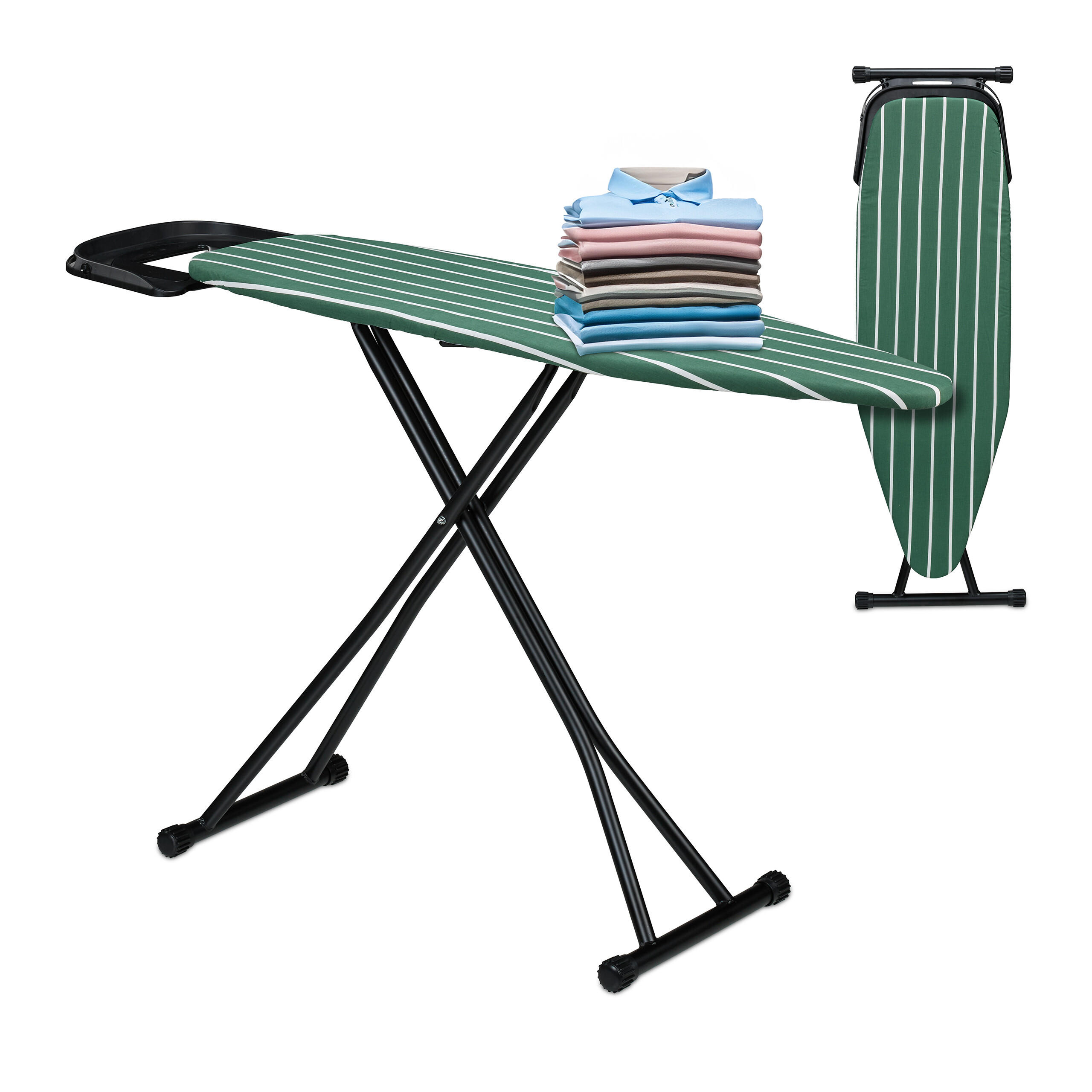 ŽEHLIACA doska - viacfarebná, kov/textil (145/40cm) - Relaxdays