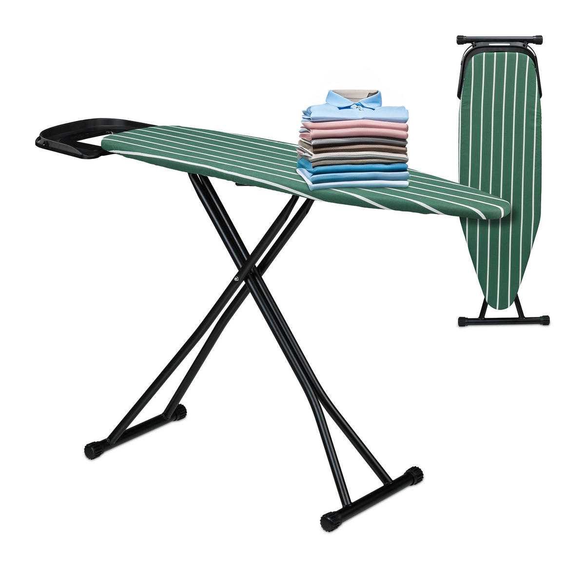 ŽEHLIACA doska - viacfarebná, kov/textil (145/40cm) - Relaxdays