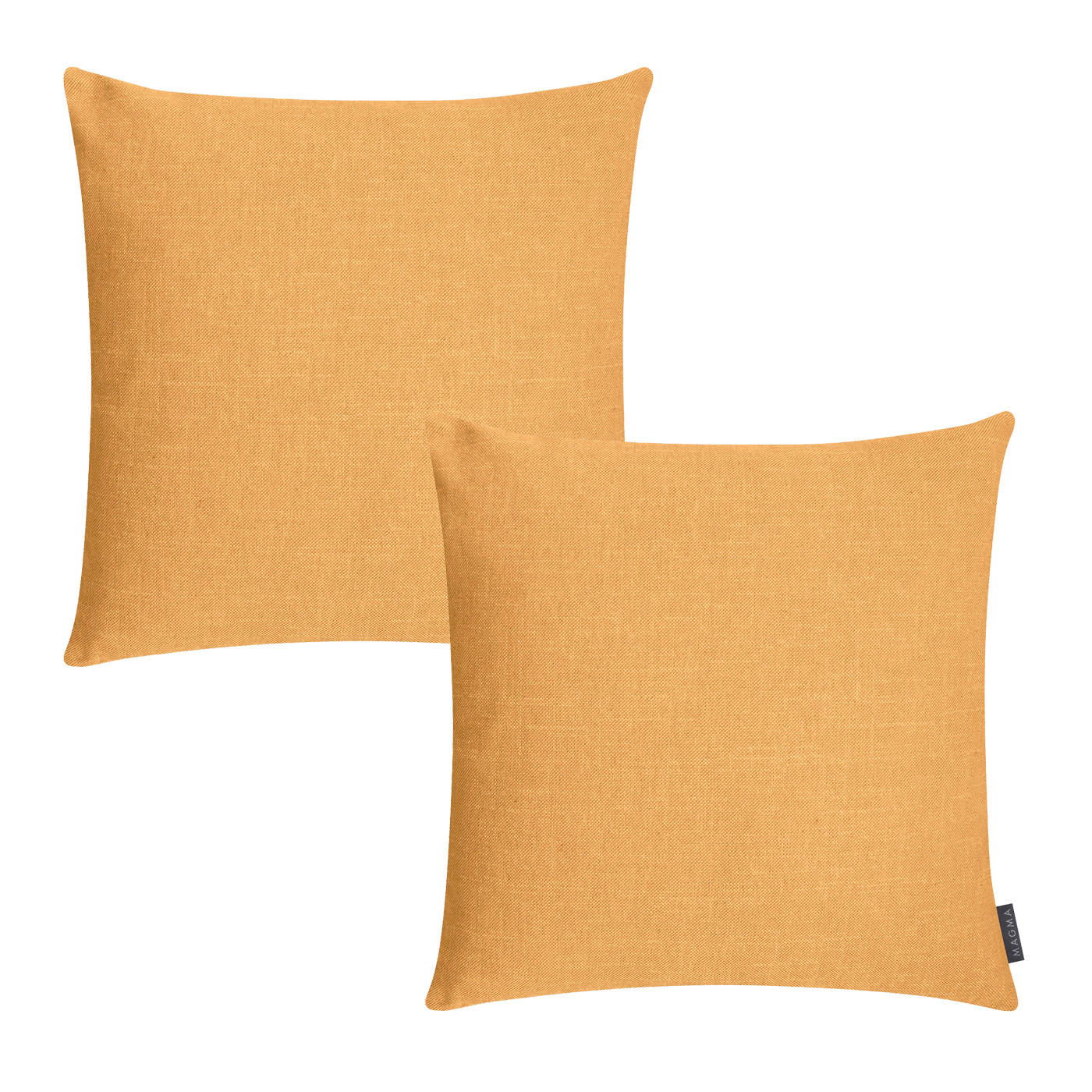 KISSENHÜLLE 2er Set Riva 50/50 senf - Currygelb, Textil (50/50cm) - Magma Heimtexx