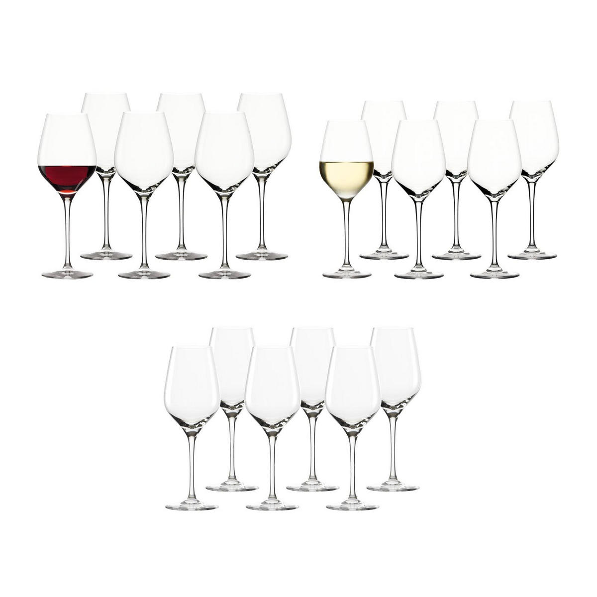 WEIN TASTINGGLÄSER Exquisit Royal transparent 18er Set - Transparent, Glas - Stölzle Lausitz