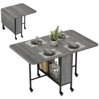 ESSTISCH Grau 1 Stück - Grau, Kunststoff (130/80/74cm) - GiPP