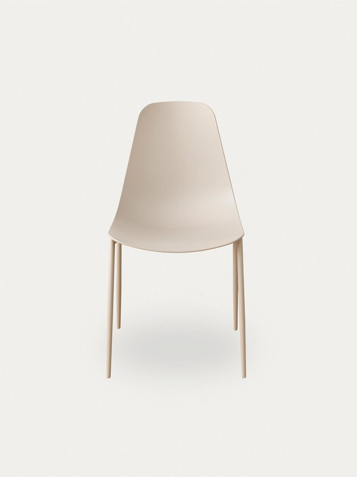 STUHL Minno Beige 49 cm x 88 cm - Beige, Kunststoff (49/88/52cm) - Kenay Home