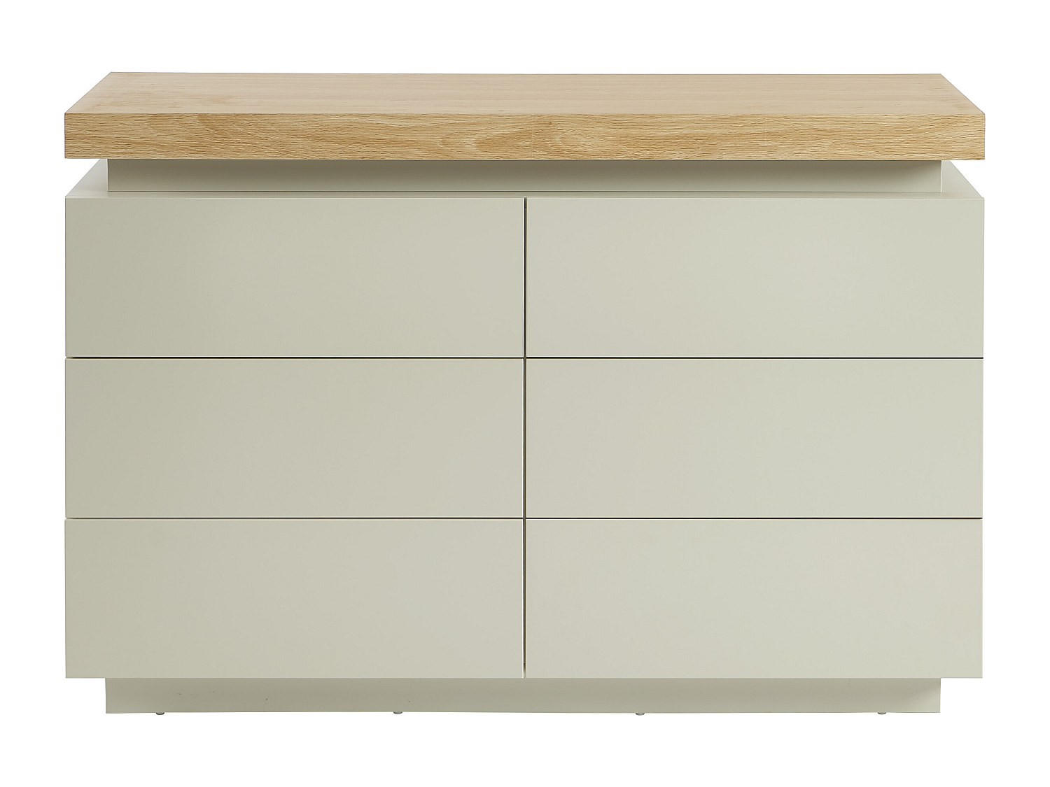 KOMMODE - 120 cm x 40 cm - holz - beige, naturfarben hell Halo - Beige/Naturfarben, Holz (120/80/40cm) - Vente-Unique