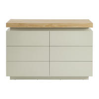 KOMMODE - 120 cm x 40 cm - holz - beige, naturfarben hell Halo - Beige/Naturfarben, Holz (120/80/40cm) - Vente-Unique