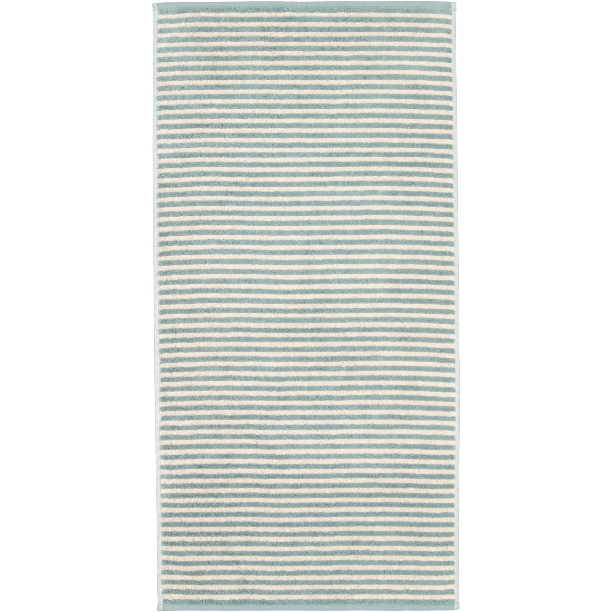 HANDTUCH LINES RINGEL 6255 FJORD - 43 - Grün, Textil (50/100cm) - Cawoe