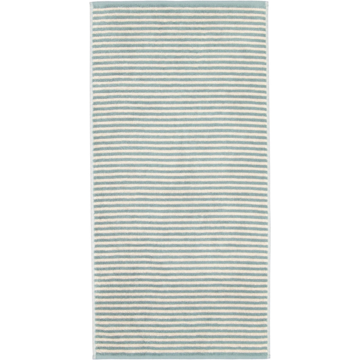 HANDTUCH LINES RINGEL 6255 FJORD - 43 - Grün, Textil (50/100cm) - Cawoe