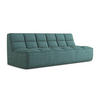 3-SITZER SOFA Strukturstoff Stoff Blau - Blau/Petrol, Kunststoff/Textil (210/75/93cm) - Makamii