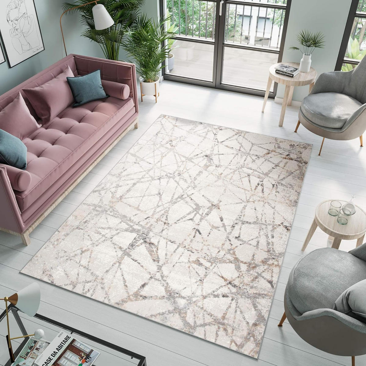 TEPPICH VALLEY Hellgrau 150/220 cm - Hellgrau, Textil (150/220cm) - Tapiso