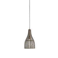 HÄNGELAMPE Mariama Bronze Ø25/41,5 cm - Bronzefarben, Metall (25/25/41.5cm) - Light & Living