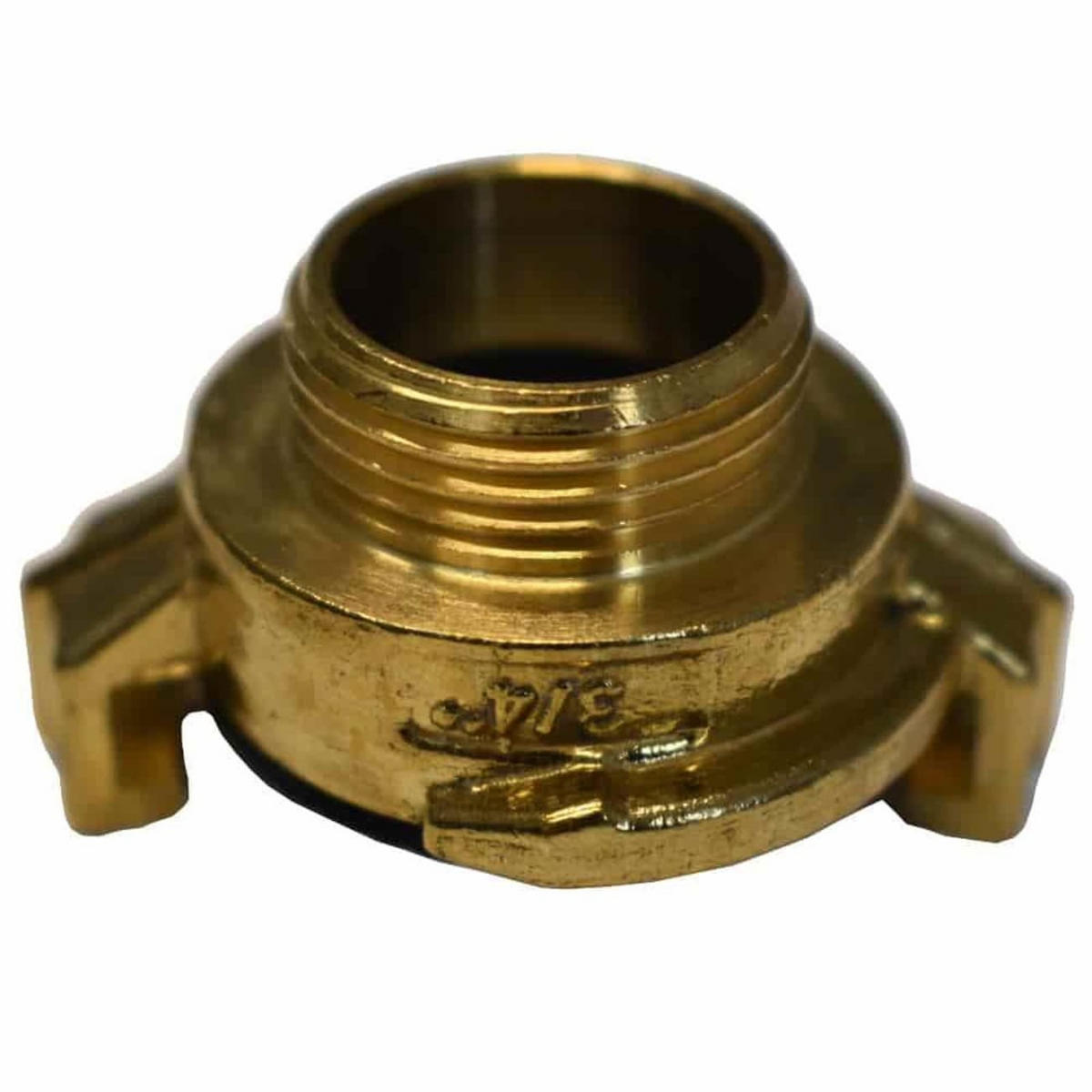 SCHNELLKUPPLUNG Messing, 3/4" Außengewinde, 40 mm Knaggenabstand - Messingfarben, Metall (4/3.3/3.3cm) - BONI-SHOP