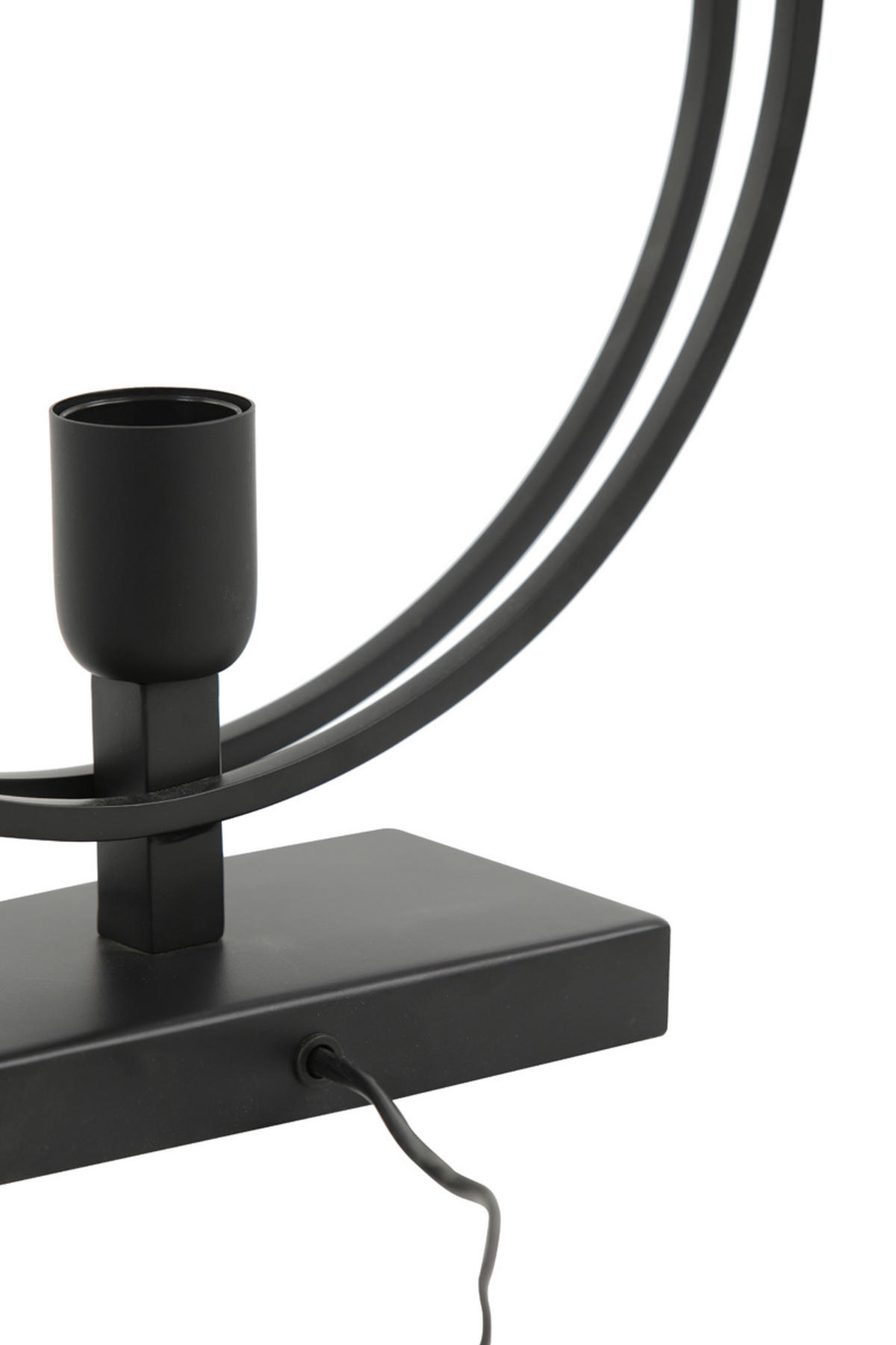 TISCHLAMPE Rudra Schwarz Ø35/40 cm - Schwarz, Metall (35/10/40cm) - Light & Living